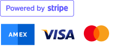 accepted payment methods include Stripe, AMEX, VISA and MasterCard