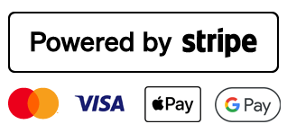 accepted payment methods include Stripe, AMEX, VISA and MasterCard